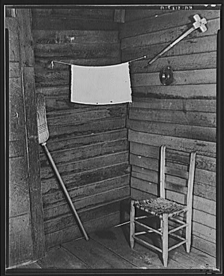 Walker Evans, kitchen corner in Floyd Burroughs' home, Hale County, Alabama, 1936